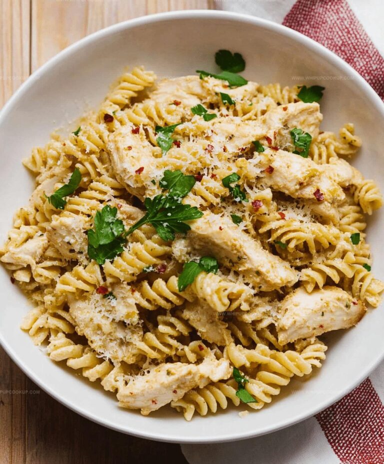 Crockpot Garlic Parmesan Chicken Pasta Recipe