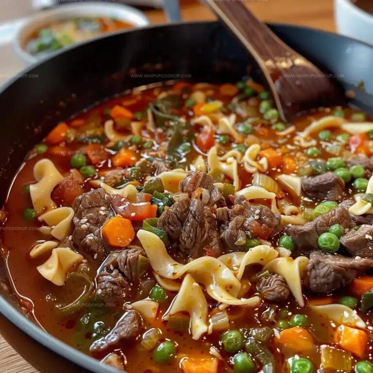Vegetable Beef Noodle Soup Recipe