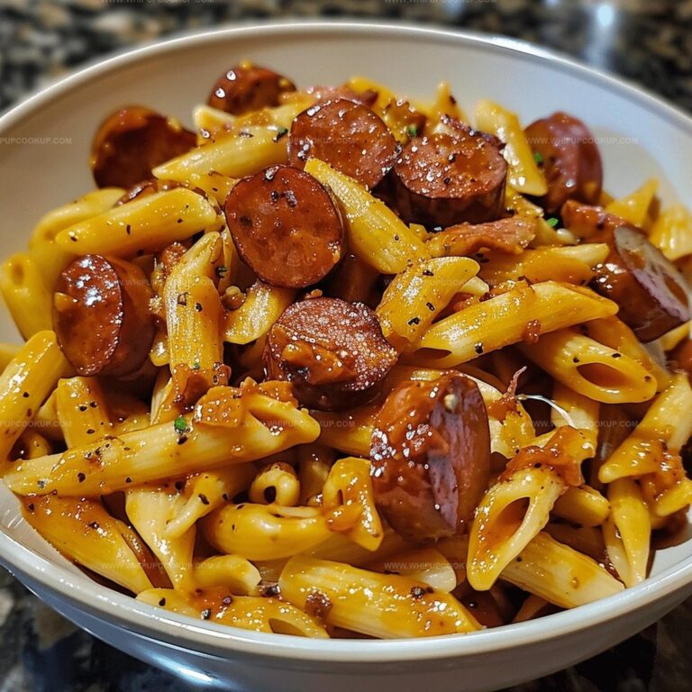 Sweet and Tangy BBQ Sausage Pasta Recipe