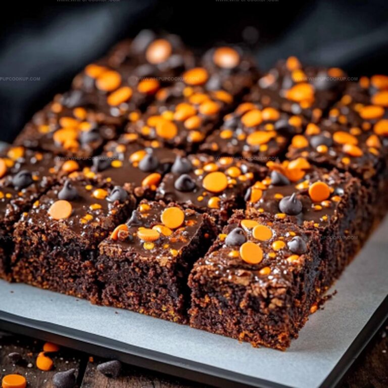 Halloween Pumpkin Brownies Recipe