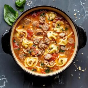 Cozy Sausage Tortellini Soup Recipe