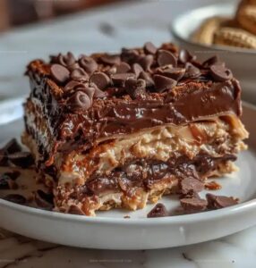 Chocolate Peanut Butter Lasagna Recipe