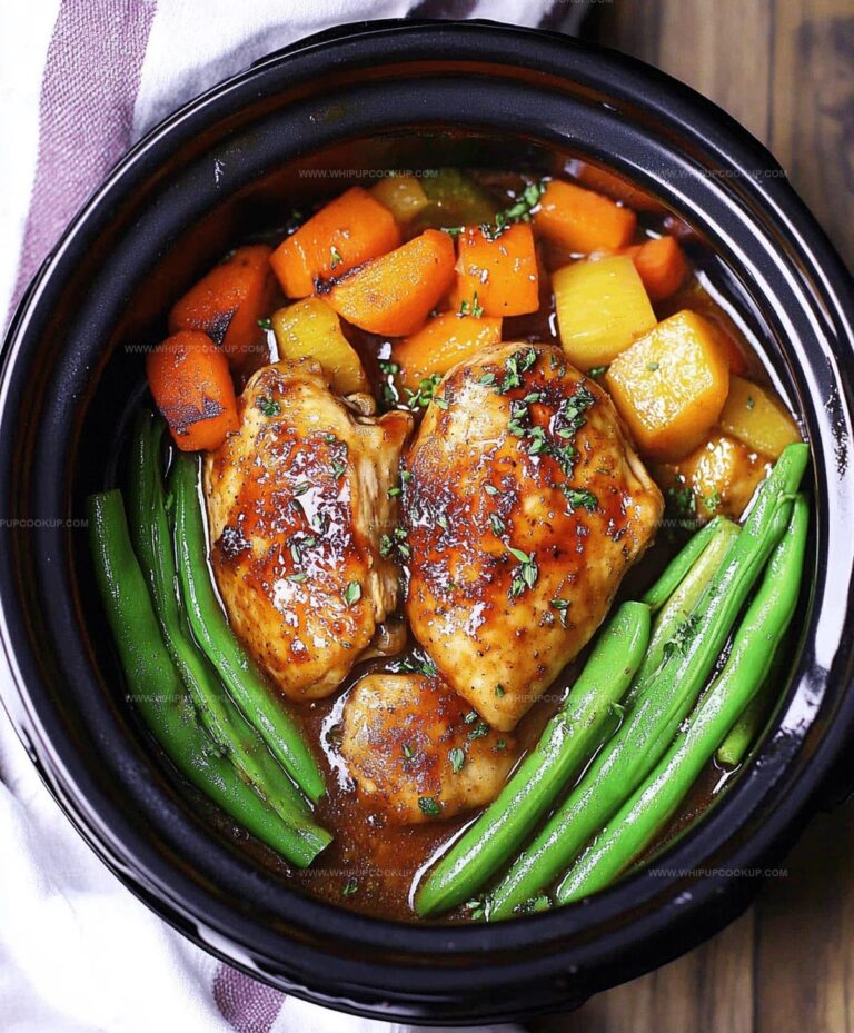 Slow Cooker Honey Garlic Chicken And Veggies Recipe
