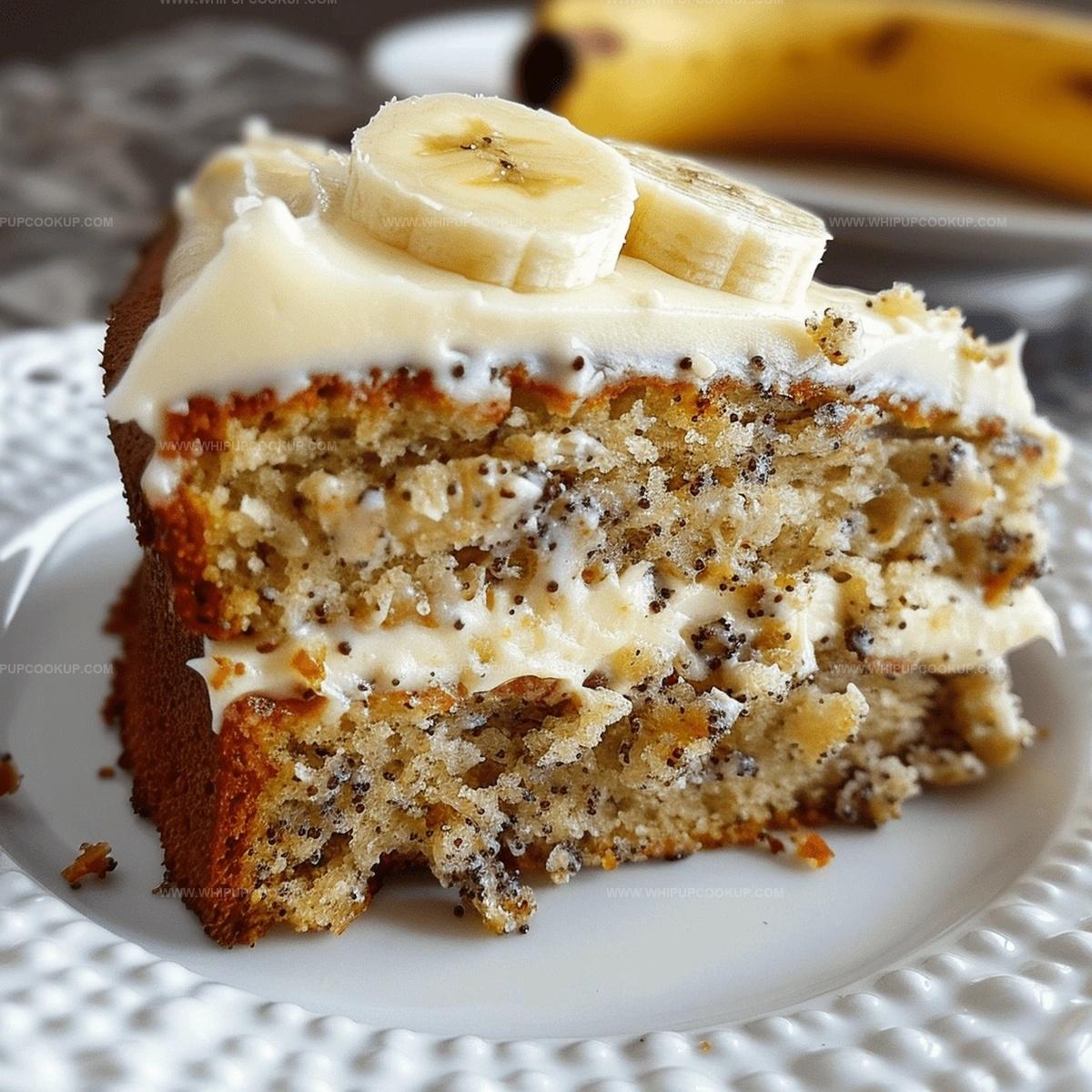Tender Banana Bread Cake With Cream Cheese Frosting Recipe