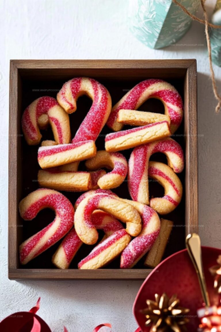 Candy Cane Shortbread Cookies Recipe