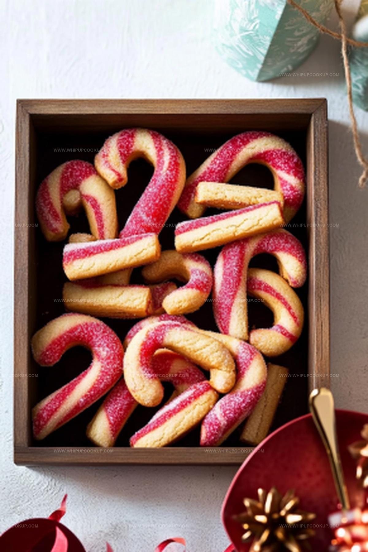 Candy Cane Shortbread Cookies Recipe