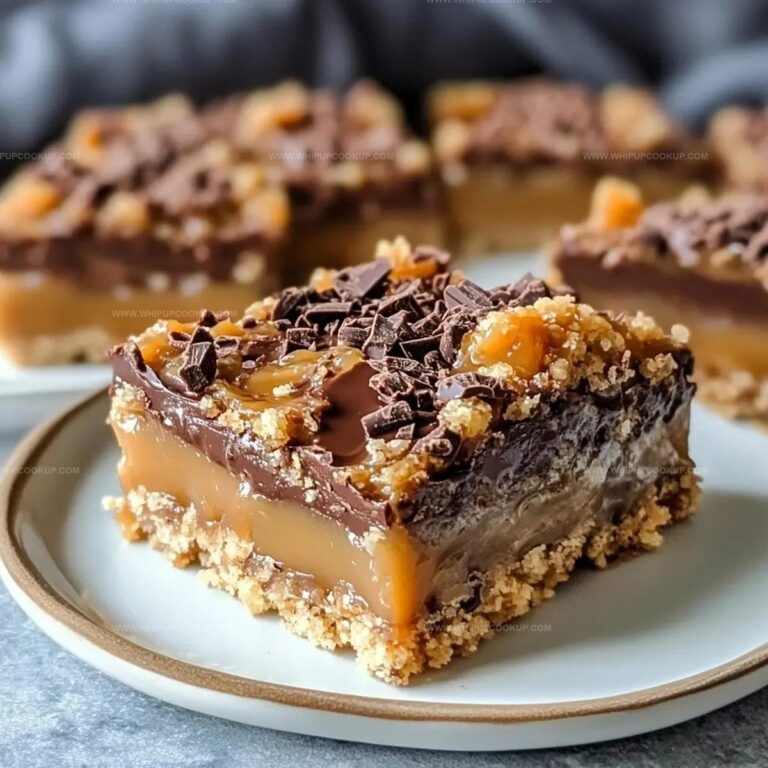 Caramel Chocolate Crunch Bars Recipe