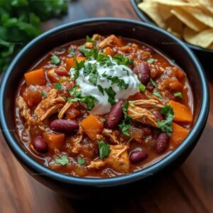 Slow Cooker Chicken and Sweet Potato Chili Recipe