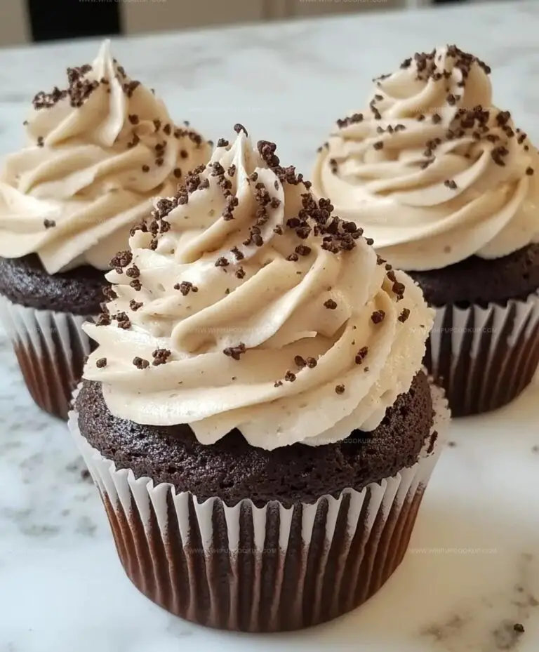 Espresso Brownie Cupcakes with Coffee Buttercream Recipe