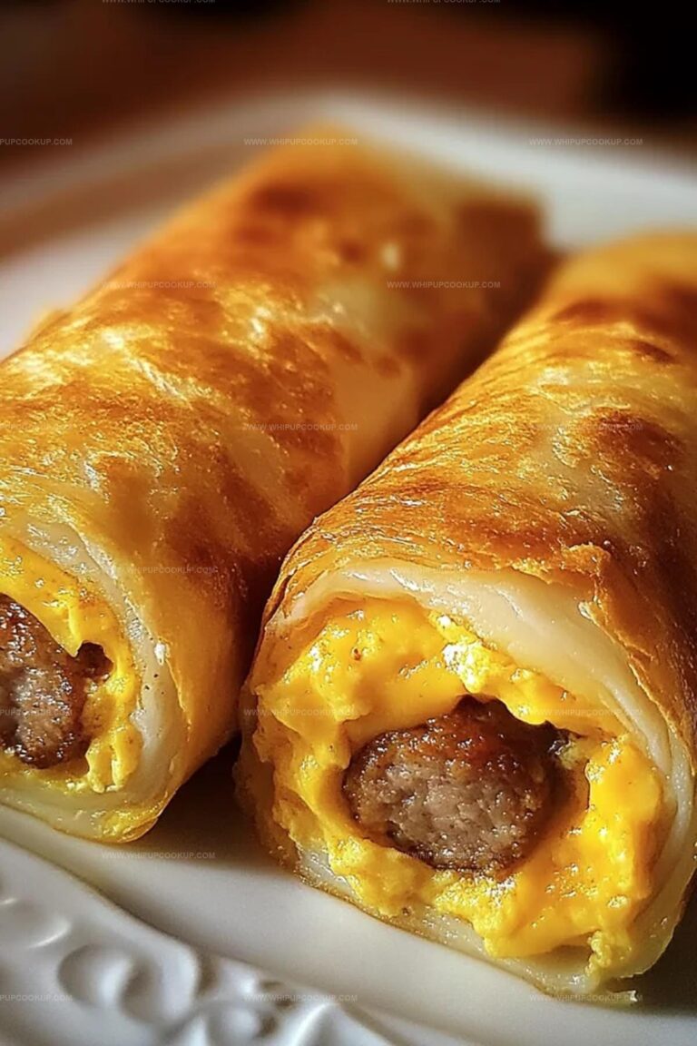 Sausage Egg And Cheese Breakfast Roll-Ups Recipe