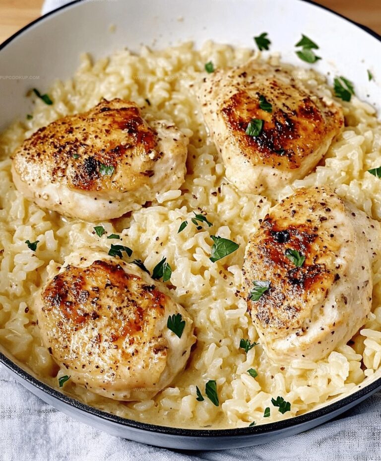 Creamy Parmesan Chicken & Rice Recipe