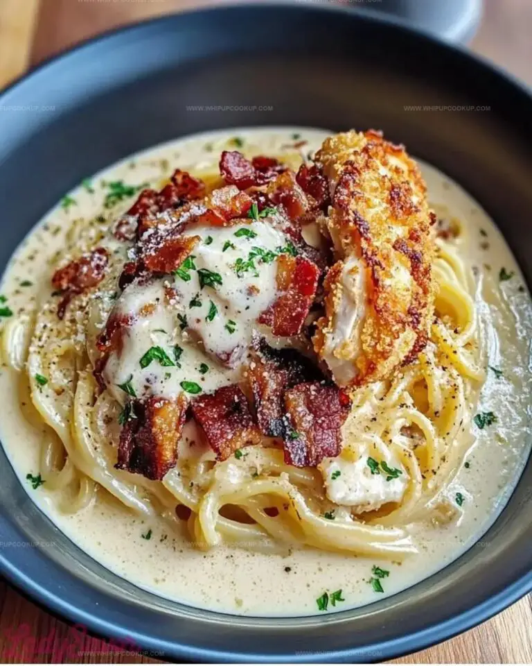 Creamy Carbonara with Crispy Chicken & Bacon Recipe