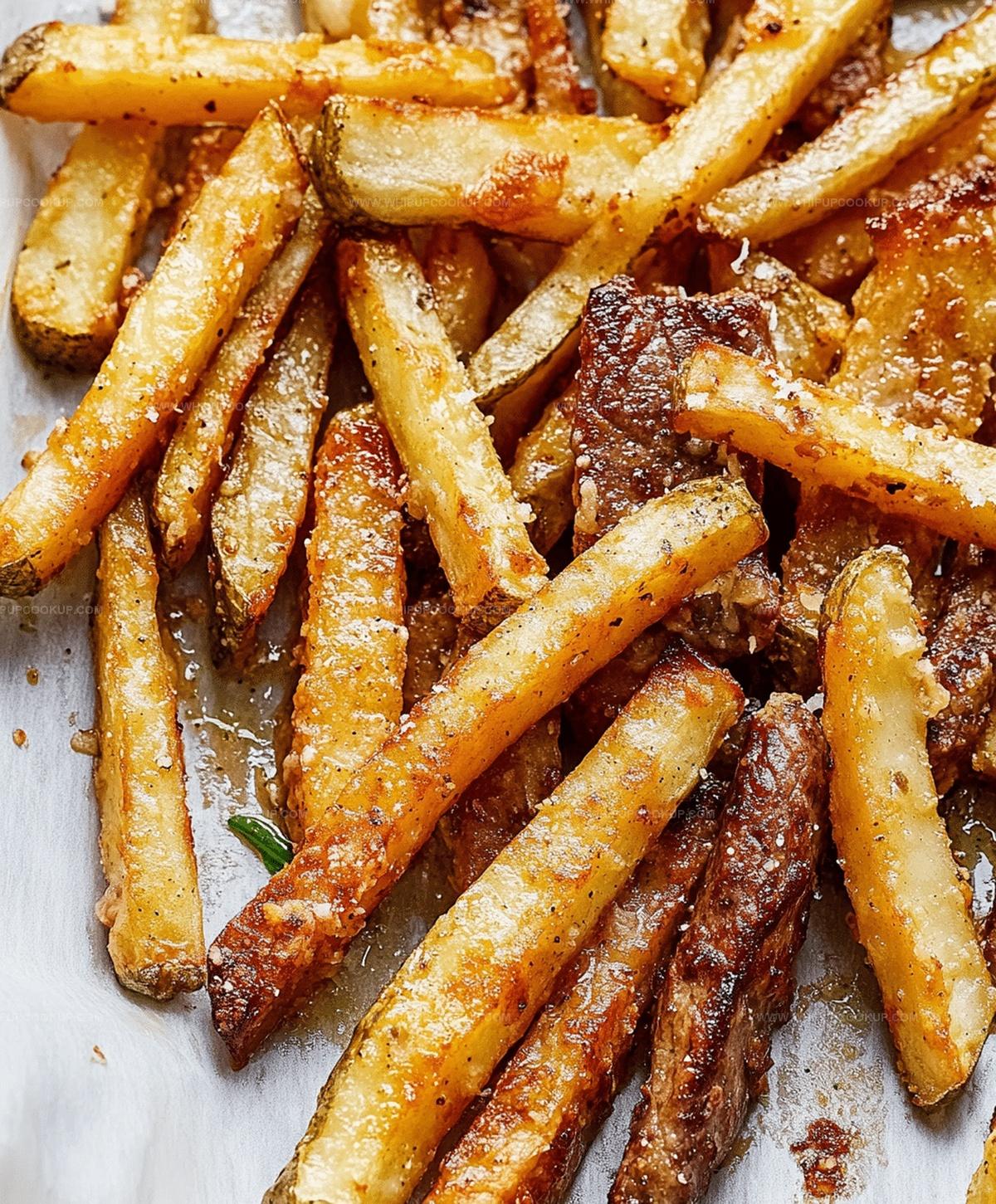 Garlic Parmesan Baked Steak Fries Recipe