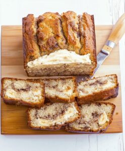 Cream Cheese-filled Banana Bread With Cinnamon Streusel Recipe