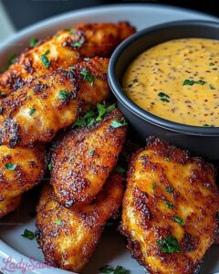Crispy Baked Chicken Tenders with Creamy Mustard Dip Recipe