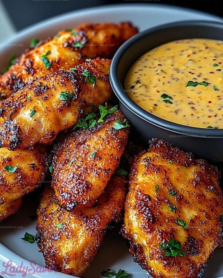 Crispy Baked Chicken Tenders with Creamy Mustard Dip Recipe