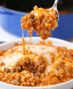 One Pot Sloppy Joe Ground Beef And Rice Recipe