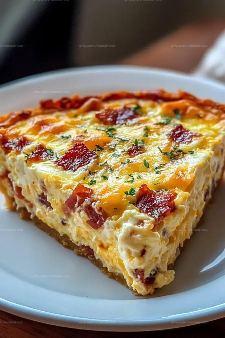 Bacon and Cheese Crustless Quiche Recipe
