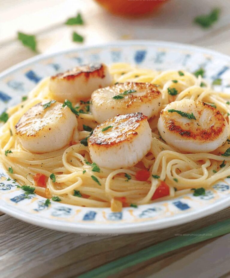 Scallops And Pasta With White Wine Butter Recipe