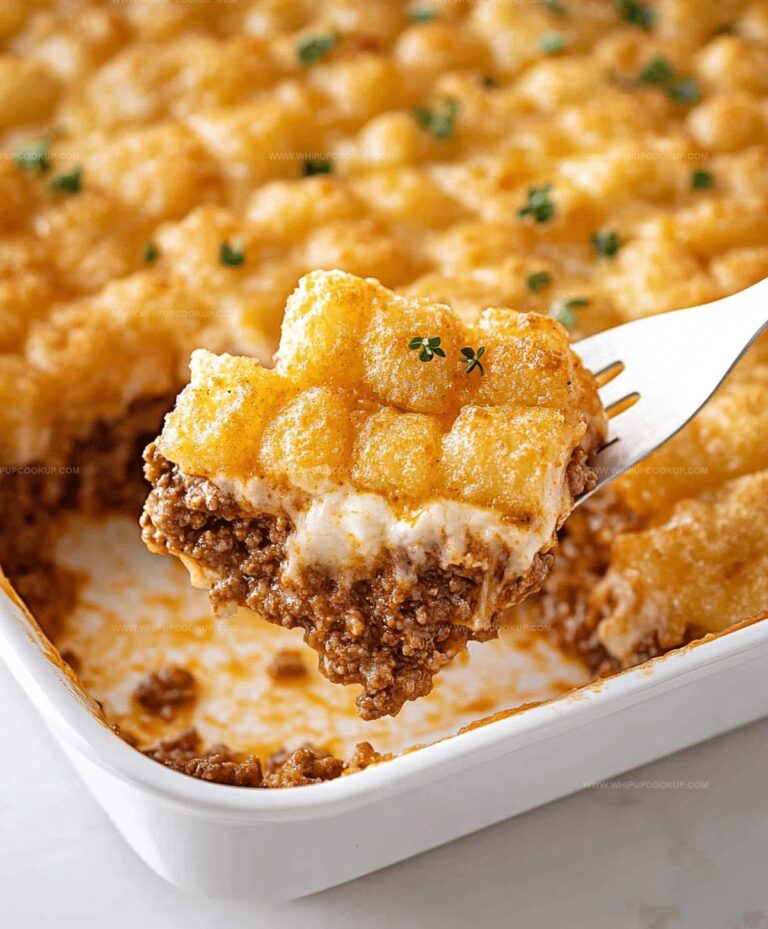 Robust Tater Tot Casserole With Ground Beef Recipe