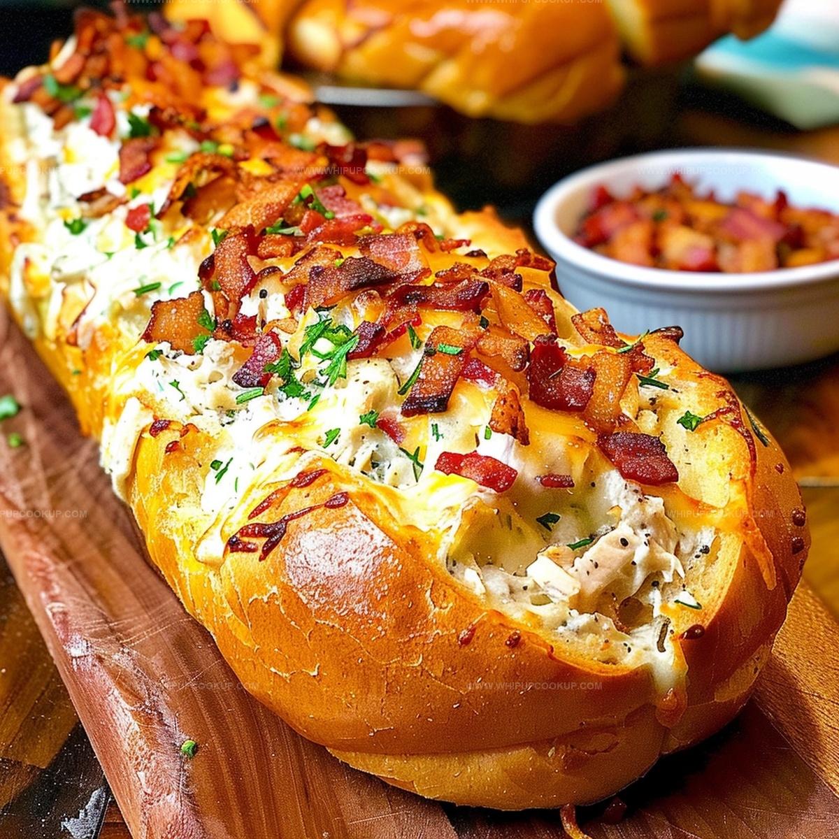 Chicken Bacon Ranch Stuffed Bread Recipe