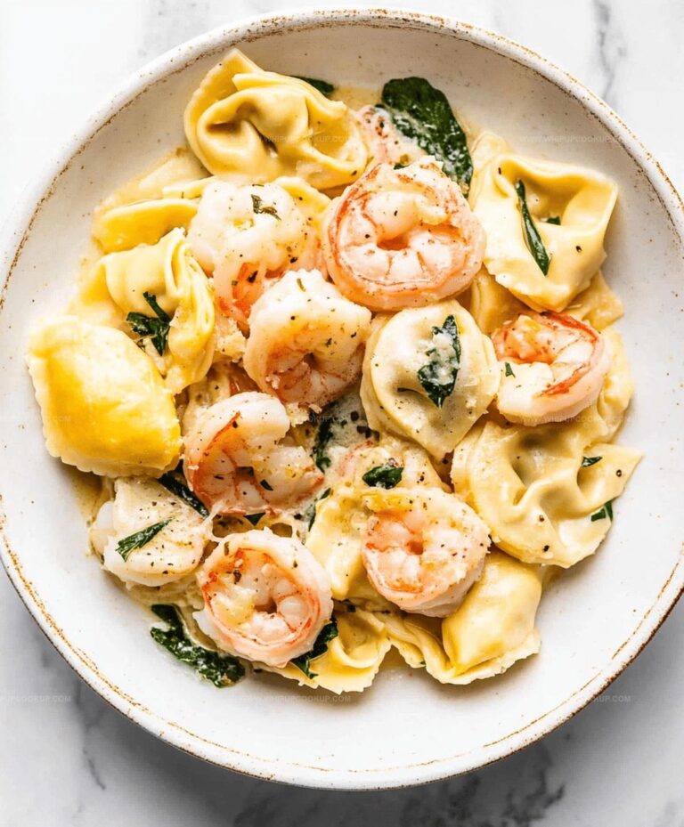 Shrimp Tortellini With Garlic Sauce Recipe