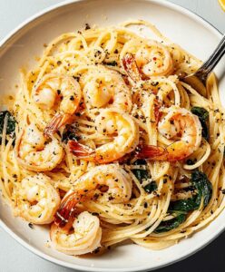 Garlic Butter Shrimp Pasta Recipe