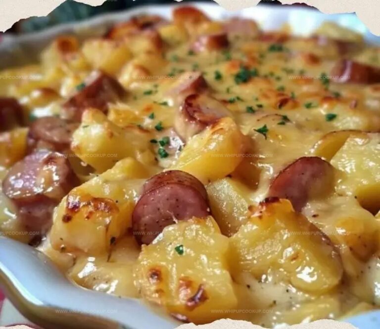 Kielbasa Sausage Cheesy Potato Casserole Recipe