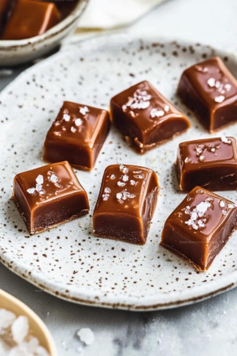 Chewy Homemade Sea Salted Caramels Recipe