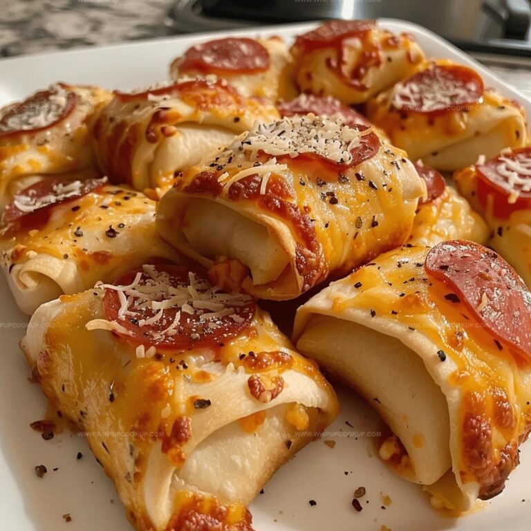 Air Fryer Cheesy Pepperoni Pizza Rolls Recipe