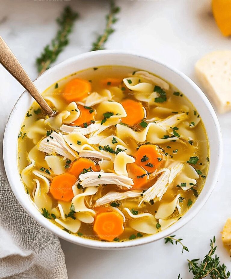 Homemade Crockpot Chicken Noodle Soup Recipe
