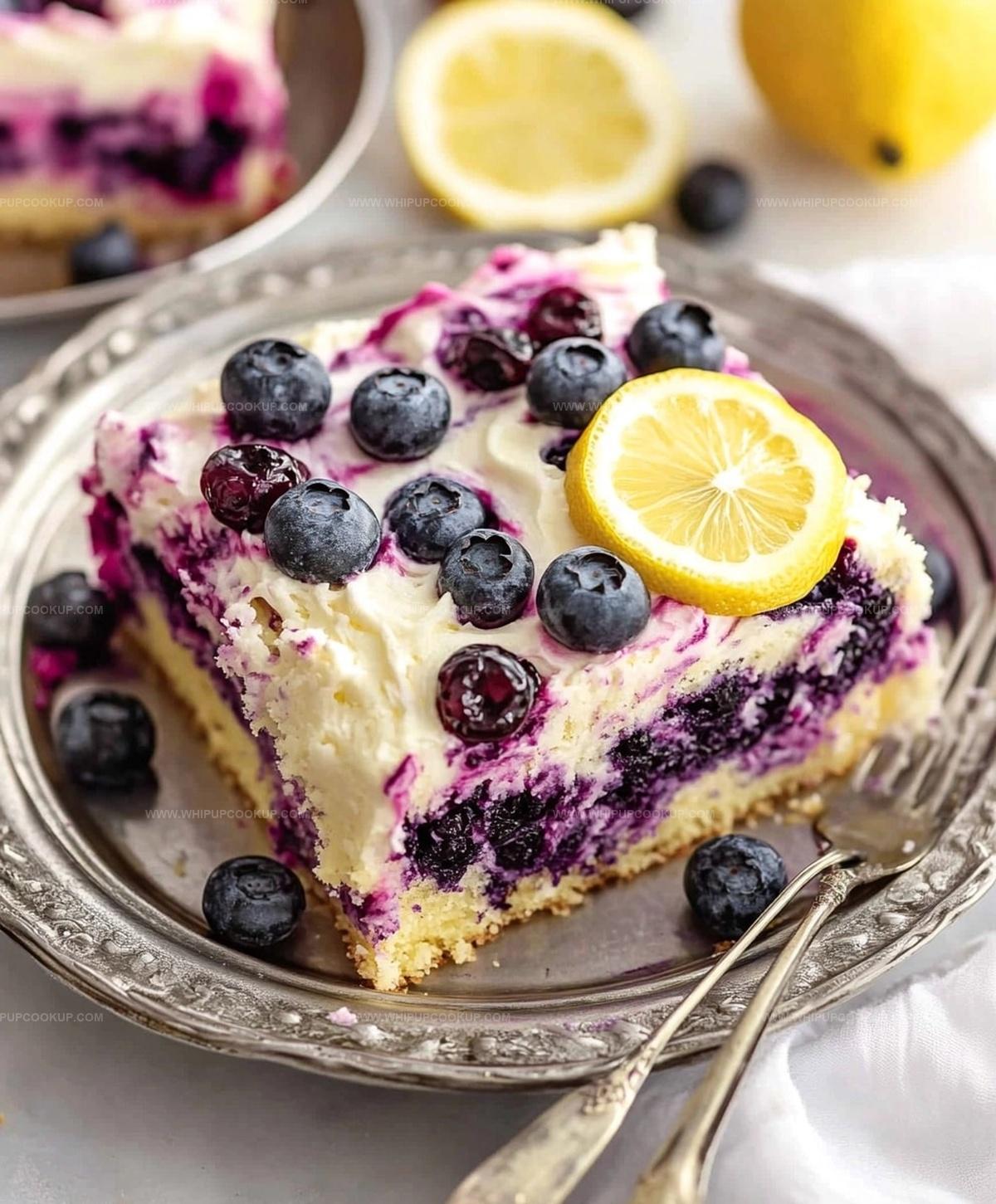 Lemon Blueberry Sheet Cake Recipe