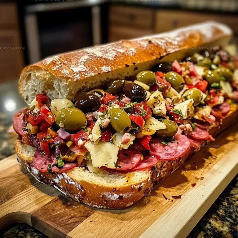 Giant Muffaletta Italian Sandwich Recipe