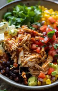 Slow Cooker Mexican Chicken Burrito Bowl Recipe