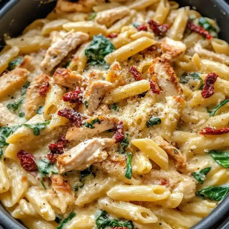 Tuscan Chicken Pasta with Cottage Cheese Recipe