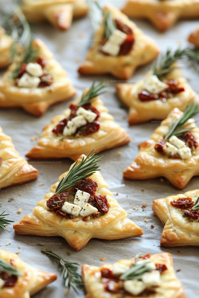 Rosemary & Feta Christmas Tree Crackers Recipe