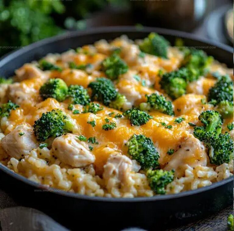 One Pan Cheesy Chicken Broccoli And Rice Recipe