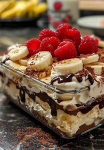 No Bake Banana Split Dessert Recipe