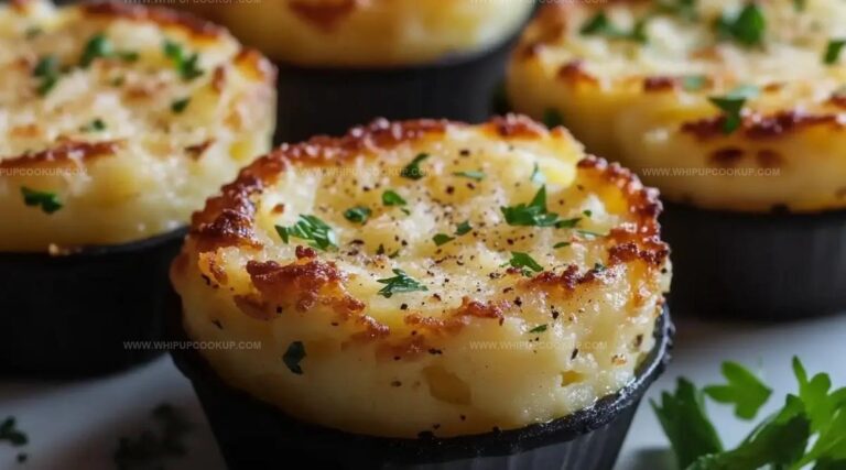 Garlic Parmesan Mashed Potato Cups Recipe