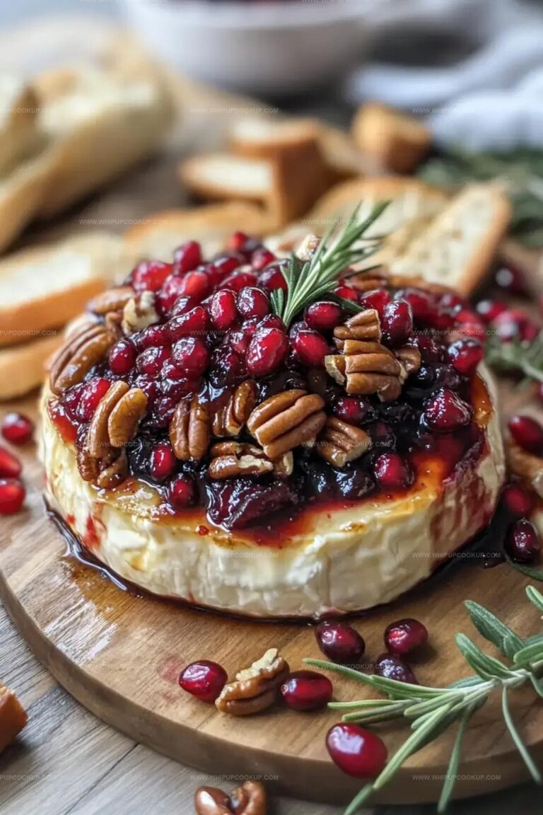 Baked Brie With Honey-Balsamic Cranberry Sauce Recipe