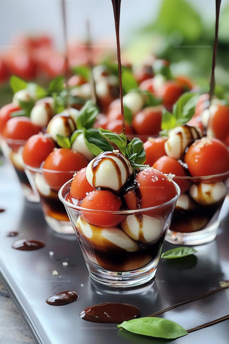 Christmas Mini Caprese Salad Cups Recipe