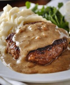 Hamburger Steak With Country Gravy Recipe