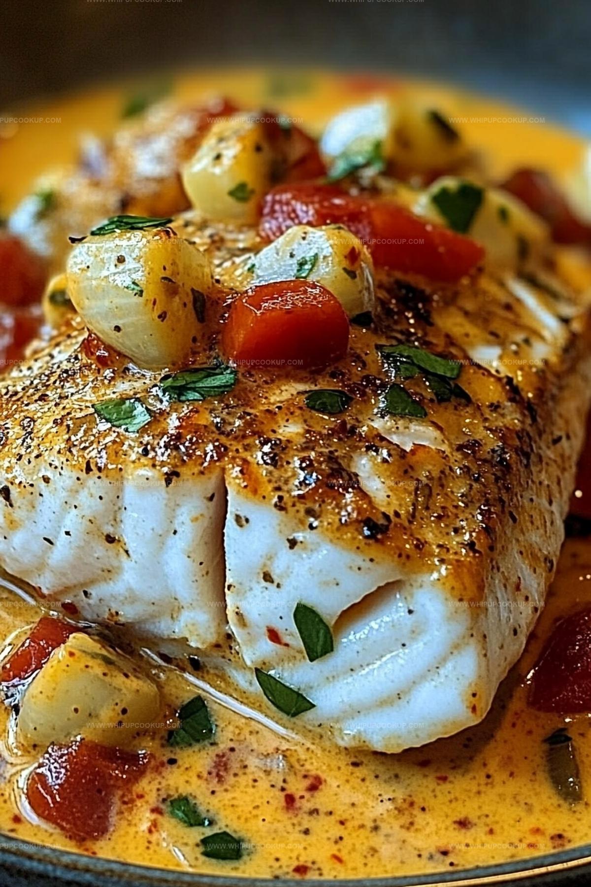 Red Snapper with Creamy Creole Sauce Recipe