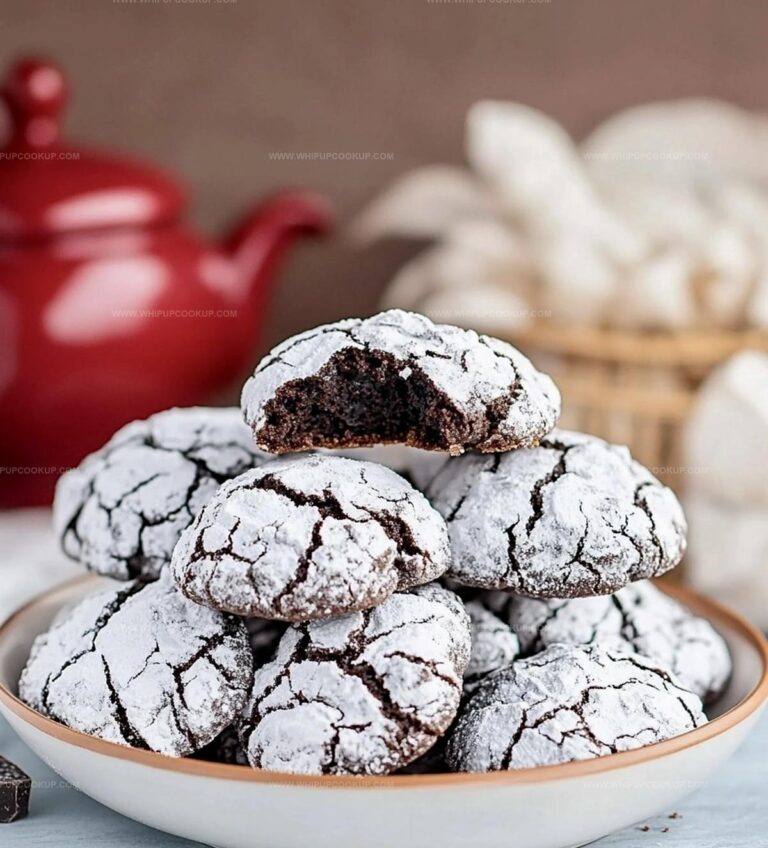 Chewy Chocolate Crinkle Cookies Recipe