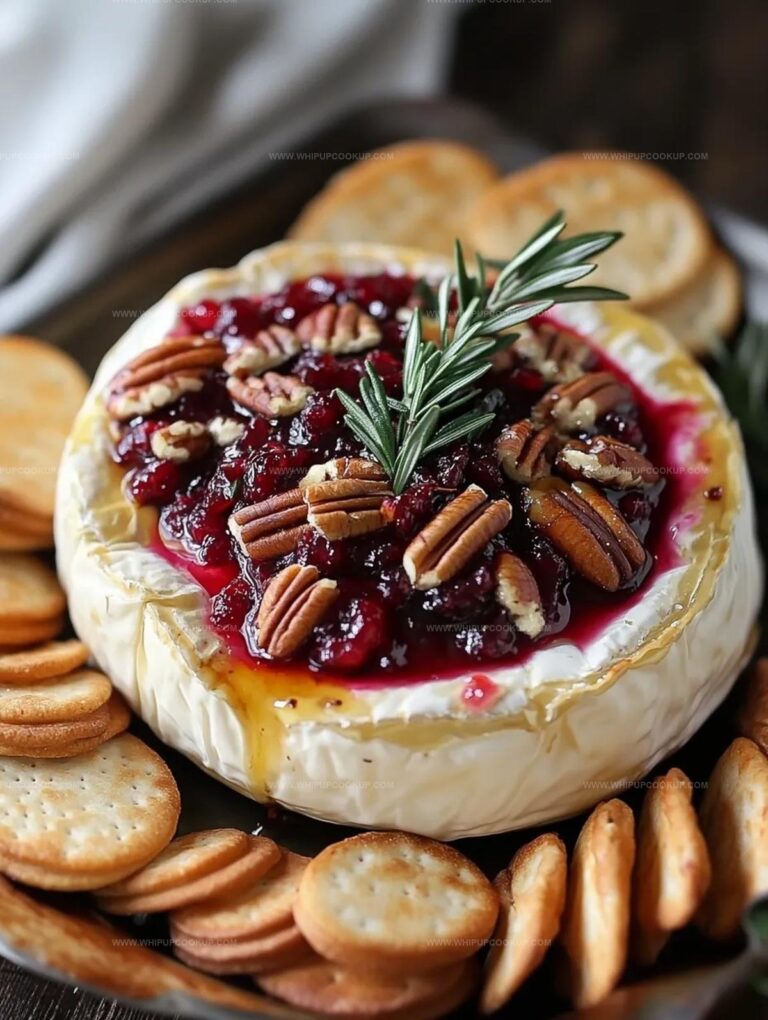 Christmas Baked Cranberry Brie Recipe