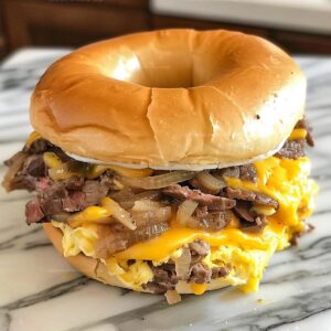 Copycat Mcdonalds Steak Egg And Cheese Bagel Recipe