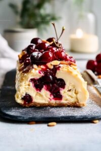Sour Cherry and Almond Roulade Recipe