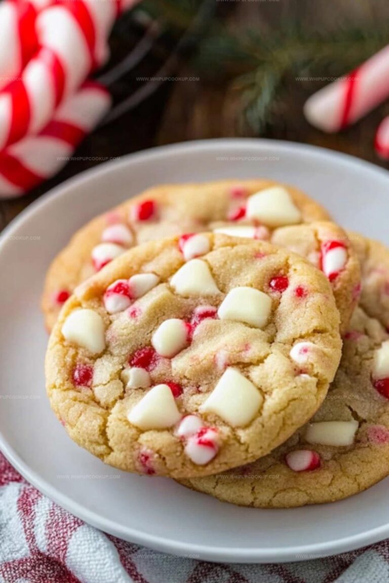 White Chocolate Candy Cane Cookies Recipe