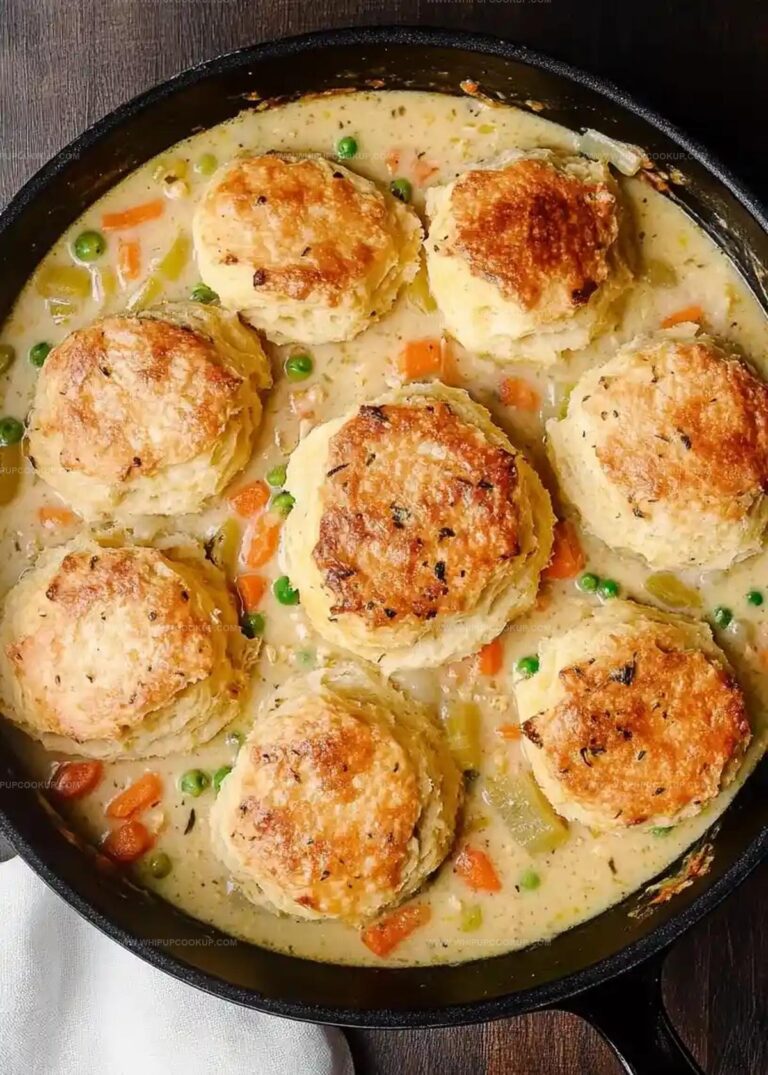 Cozy Chicken Pot Pie with Biscuits Recipe