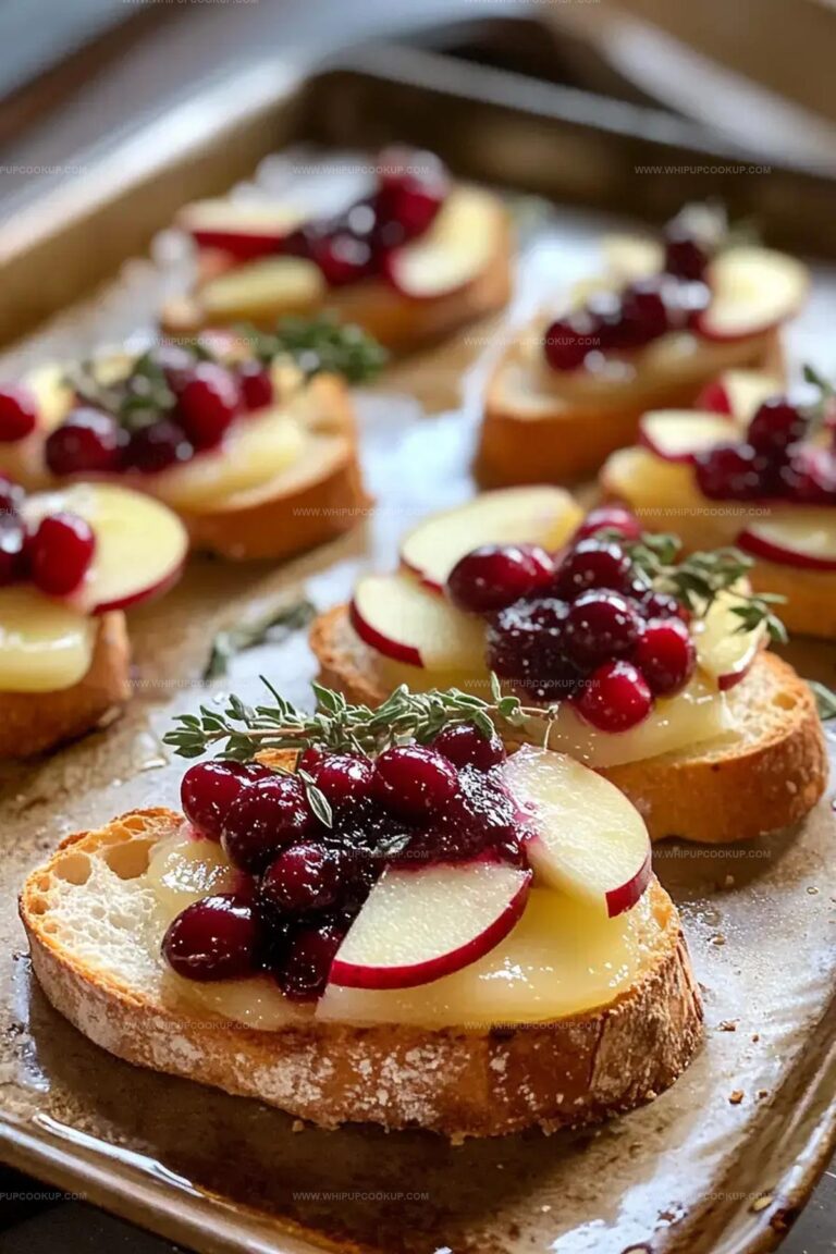 Cranberry Apple Brie Crostini Recipe